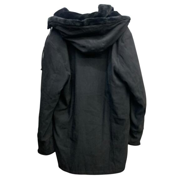 Marlo Artic Warmth Faux fur Black Jacket SZ XL - Picture 8 of 12